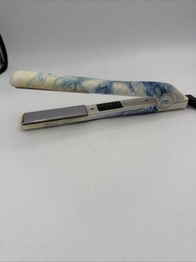 Chi Air Expert Ulta Flat Iron Tourmaline Ceramic Hairstyling 1" Blue Marble